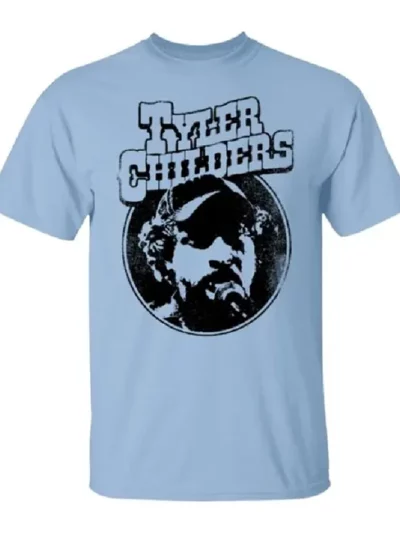 Post Malone Tyler Childers Light Blue Shirt Overveiw
