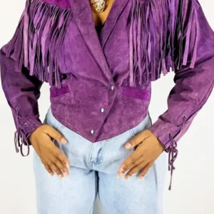 Purple Fringe Jacket