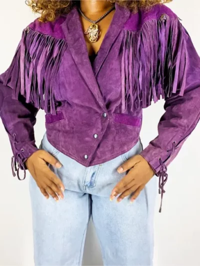 Purple Fringe Jacket