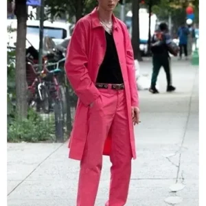 Rapper Colson Baker Pink Cotton Suit