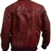 Rapper Drake Bomber Leather Jacket Back