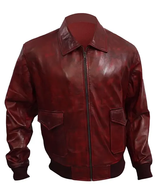 Rapper Drake Bomber Leather Jacket Front