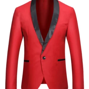 Red Christmas Blazer Style 3