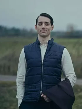 Adam Lundgren The Conference 2023 Blue Puffer Vest