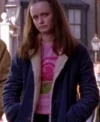 Alexis-Bledel-Gilmore-Girls-Blue-Shearling-Jacket