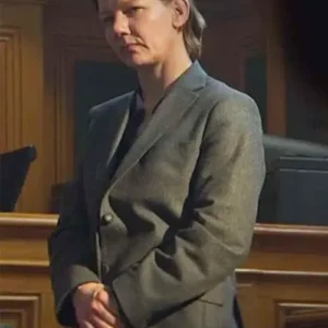 Anatomy of a Fall 2023 Sandra Huller Black Coat