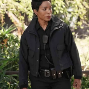 Angela-Bassett-9-1-1-Black-Cotton-Jacket