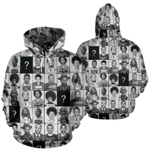 Black and Famous Mugshot Hoodie