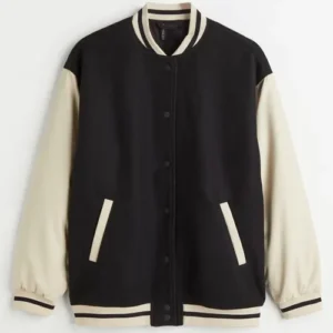Color Block Baseball Jacket