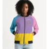 Color Block Bomber Jacket