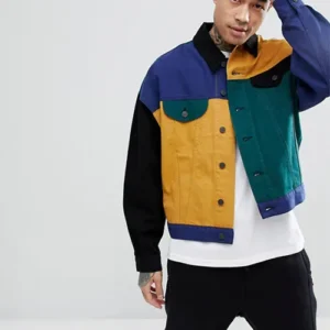Color Block Denim Jacket