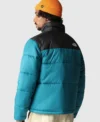 Color Block Down Jacket Back