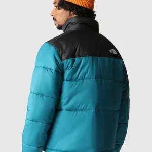 Color Block Down Jacket Back