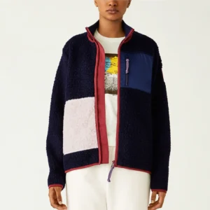 Color Block Fleece Jacket