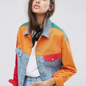 Color Block Jean Jacket