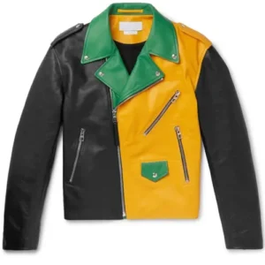 Color Block Moto Jacket