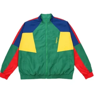 Color Block Windbreaker Jacket