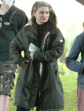 Eve Hewson Flora And Son Green Coat