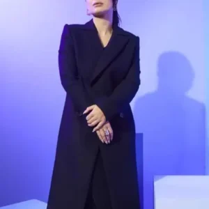 Eve Hewson Flora and Son 2023 Wool Coat