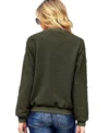 Fleece Bomber Jacket Womens Back