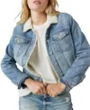 Fleece Lined Denim Jacket Womens