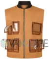 Adam Sandler Waterboy Brown Vest front