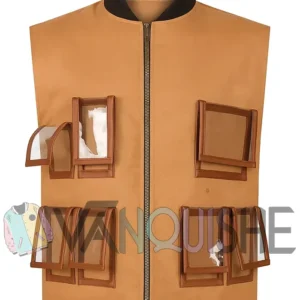 Adam Sandler Waterboy Brown Vest front