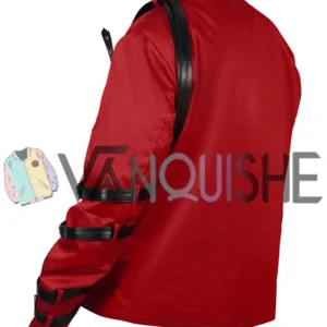 Bad World Tour Red 1987 Michael Jackson Jacket left back