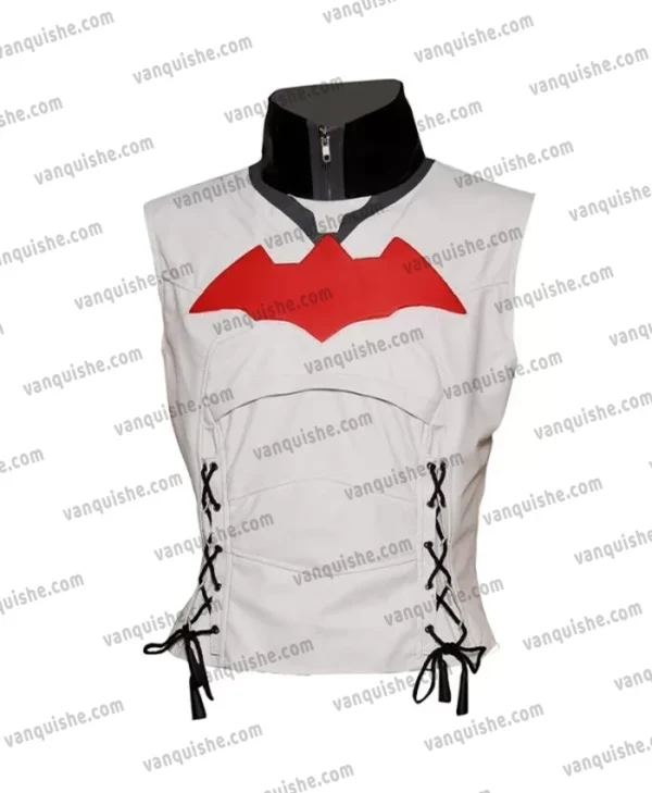 Batman Arkham Knight Jason Todd Red Leather Jacket White Vest