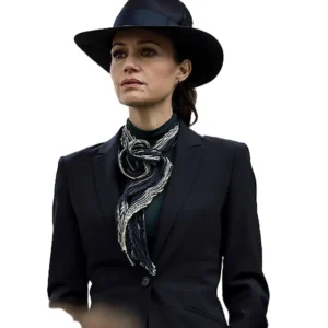 Buy Carla Gugino the Fall of The House of Usher Black Suit