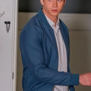 Buy Evan Buckley 9-1-1 Oliver Stark Blue Bomber Jacket