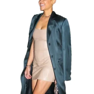 Buy Gossip Girl Julien Calloway Blue Long Trench Coat