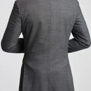 Buy Mens Grey Two Piece Suiting Fabric Dinner Wedding Dress Suit 1