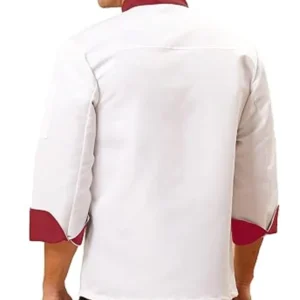 Christmas Chef White and Red Coat For Men And Women