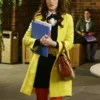 Gossip Girl Leighton Meester Yellow Trench Coat On Sale
