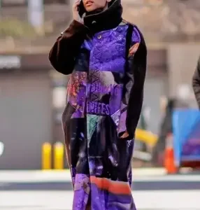 Jordan Alexander Gossip Girl S02 Printed Trench Coat Overveiw