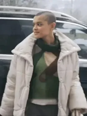 Jordan Alexander Season 02 Gossip Girl White Puffer Jacket