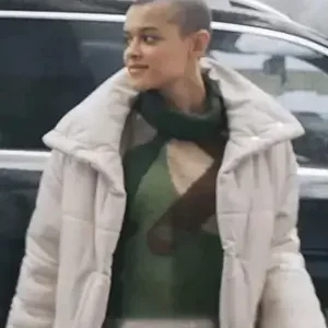 Jordan Alexander Season 02 Gossip Girl White Puffer Jacket