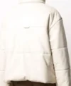 Jordan Alexander Season 02 Gossip Girl White Puffer Jacket Back