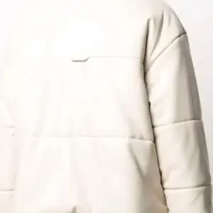 Jordan Alexander Season 02 Gossip Girl White Puffer Jacket Back