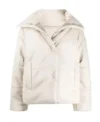 Jordan Alexander Season 02 Gossip Girl White Puffer Jacket Front