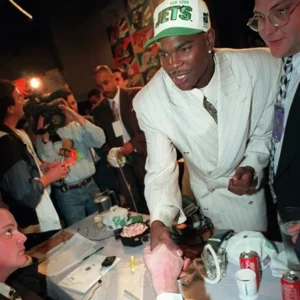 Keyshawn Johnson Draft Day White Suit