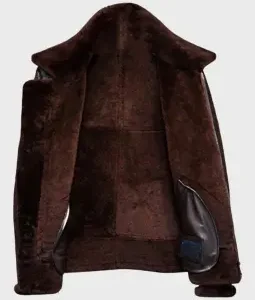Mens Aviator Distressed Brown Leather Jacket
