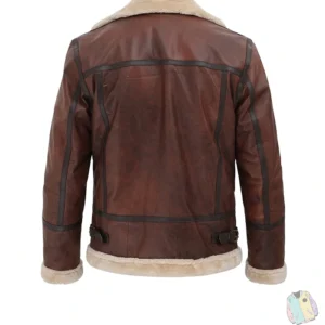 Mens B3 Shearling Fur Genuine Leather Brown Jackets Buy now