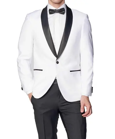 Mens-Black-Shawl-Lapel-Single-Breasted-White-Tuxedo-Suit