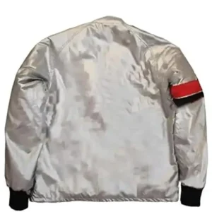 Mens Burt Reynolds Corvette Trans Am Silver Satin Jacket