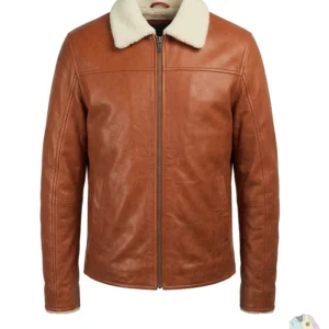 Men's Tan Brown Leather Jacket Buy now
