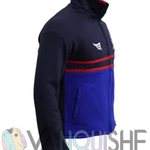 Mens Ted Lasso Jason Sudeikis Suit – Football Coach Lightweight Fleece Jacket right