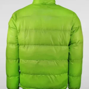 Mens and Womens Lime Green Puffer Jacket For Sale