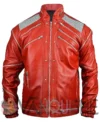 Michael Jackson Beat It 1982 Leather Jacket front